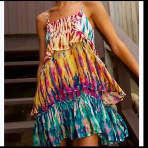 NWT ANTRHOPOLOGIE Tiara Ruffles woman's Dress